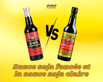 Différencier la sauce soja foncée et la sauce soja claire en détail