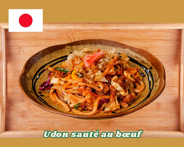 Udon sauté au bœuf – Recette japonaise savoureuse et facile