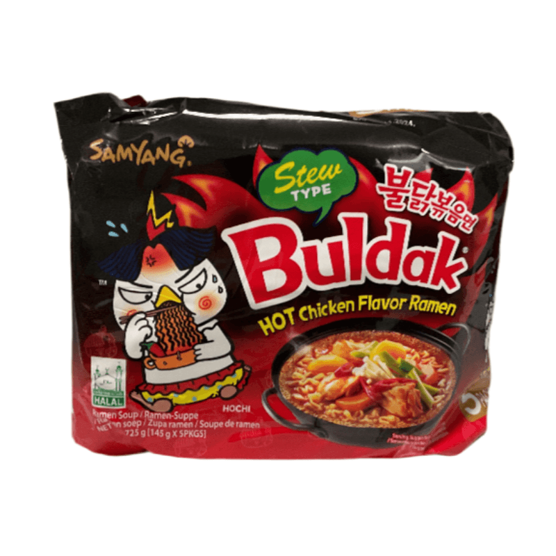 Hot Chicken ramen Stew - SAM YANG - Pack de 5x145g - Hello Asia