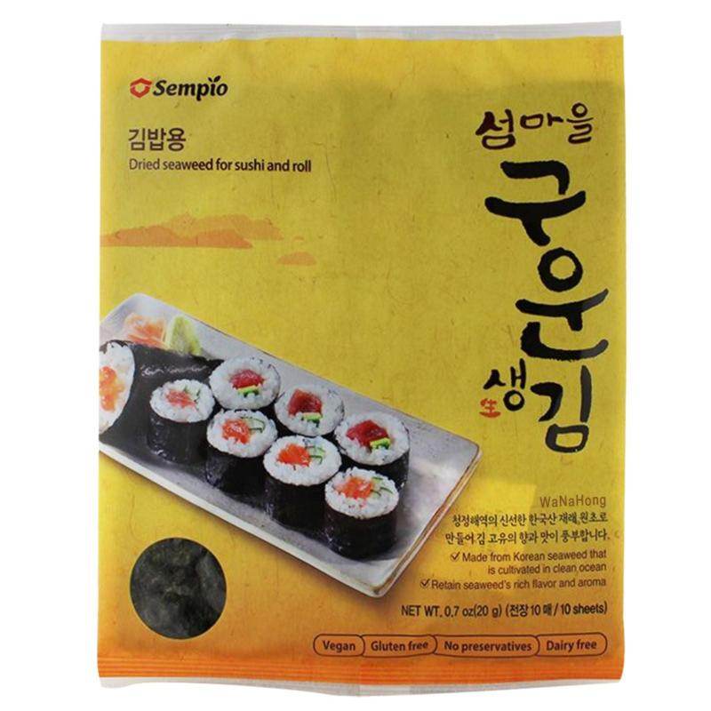 Feuilles d'algues séchées pour sushis - SEMPIO - 20g x 10 feuilles - Hello Asia
