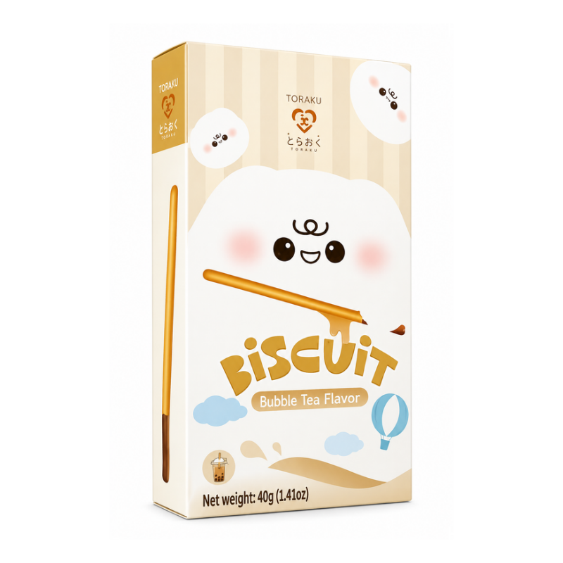 Bâtonnets de Biscuits au Thé Boba - TOKIMEKI - 40g