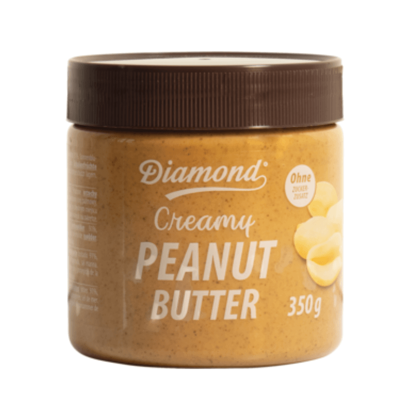 Beurre de cacahuète lisse, sans sucre ajouté - DIAMOND - 350g - Hello Asia