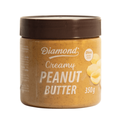 Beurre de cacahuète lisse, sans sucre ajouté - DIAMOND - 350g - Hello Asia