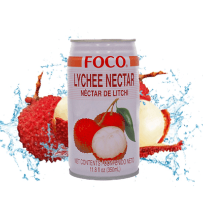 Boisson au nectar de litchis - FOCO - 350ml - Hello Asia