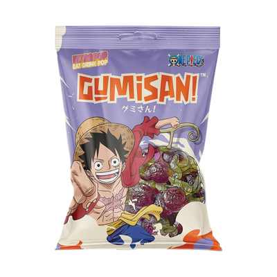 Bonbons gélifiés One Piece Luffy saveur raisin - GUMISAN - 180g