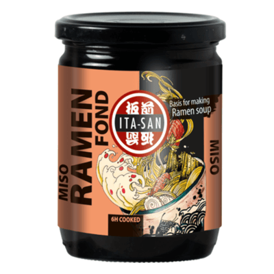 Bouillon de ramen Miso, végétarien - ITA-SAN - 440g - Hello Asia