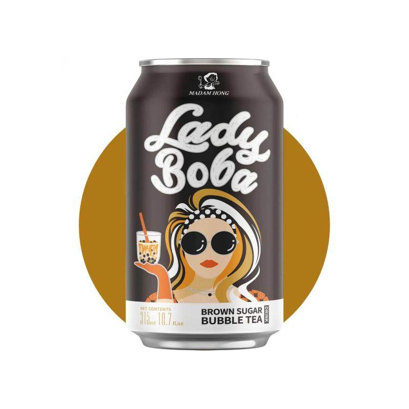 Bubble tea à la cassonade - LADY BOBA - 315ml - Hello Asia