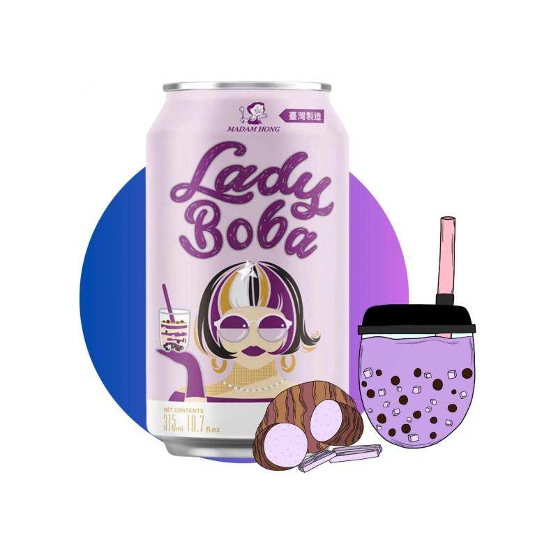 Bubble Tea au taro - LADY BOBA - 315ml - Hello Asia
