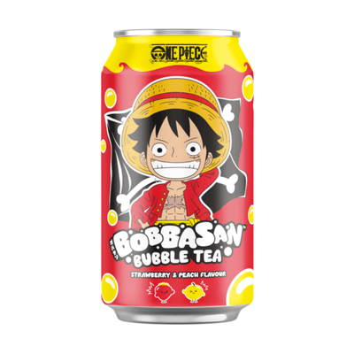 Bubble Tea Fraise Pêche - Édition Luffy | Dragon Ball - BOBBASAN - 320ml - Hello Asia