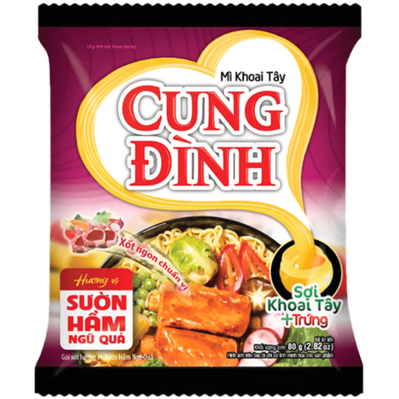 Nouille Sparerib 5 Fruits BUNDLE - CUNG DINH - 79g - Hello Asia