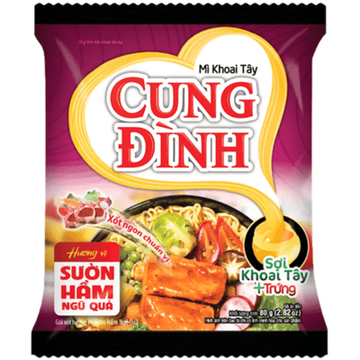 Nouille Sparerib 5 Fruits BUNDLE - CUNG DINH - 79g - Hello Asia
