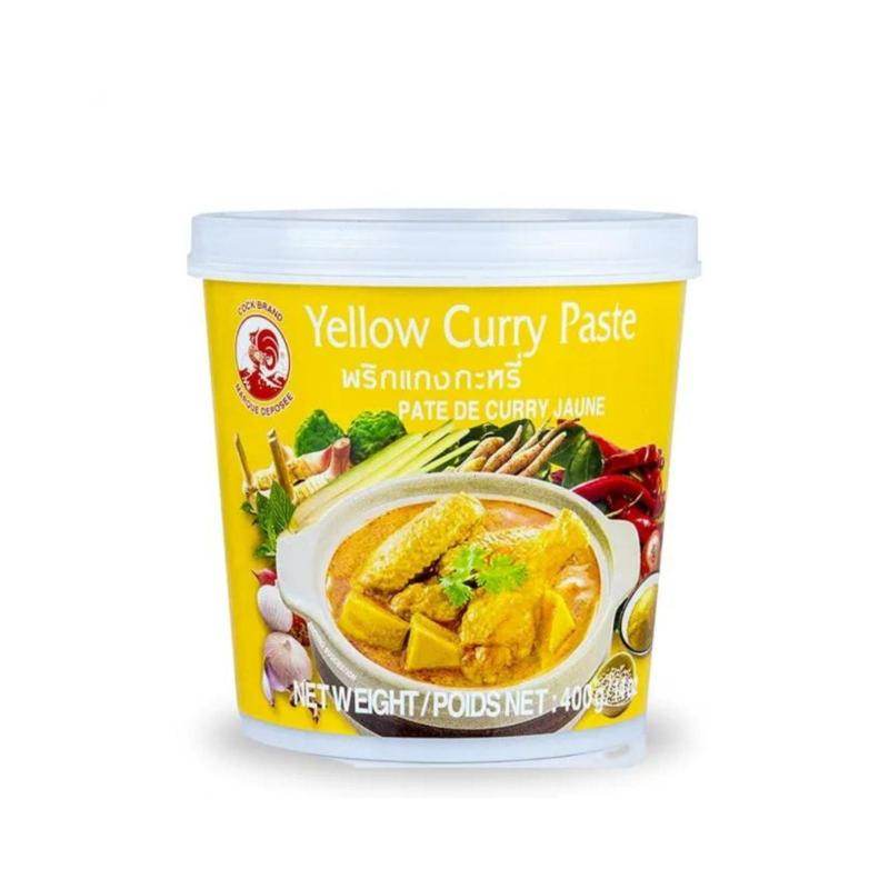 Pâte de curry jaune - COCK - 400g - Hello Asia