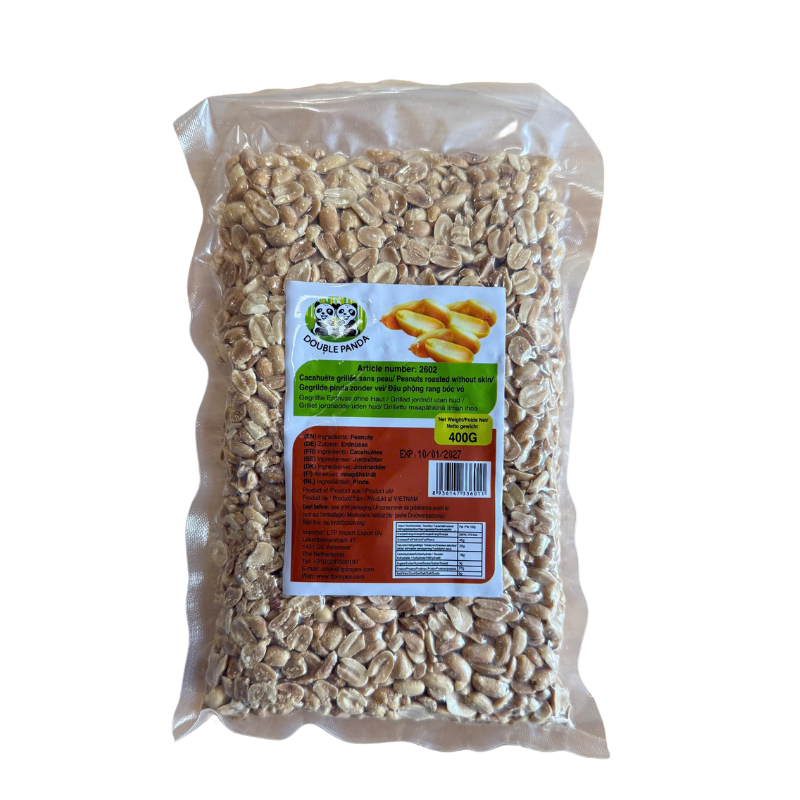 Cacahuètes grillées sans peau - DOUBLE PANDA - 400g