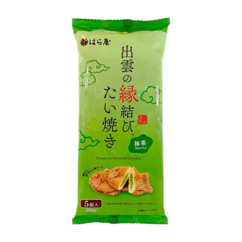 Cake en forme de poisson japonais Haraya Taiyaki au Matcha - 5 pcs - Hello Asia