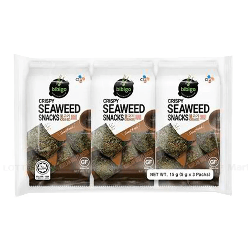 Chips d'algues croustillantes saveur BBQ - BIBIGO - 15g - Hello Asia