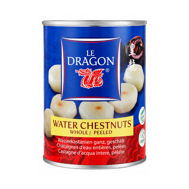 Châtaignes d’eau entières pelées - LE DRAGON - 567g