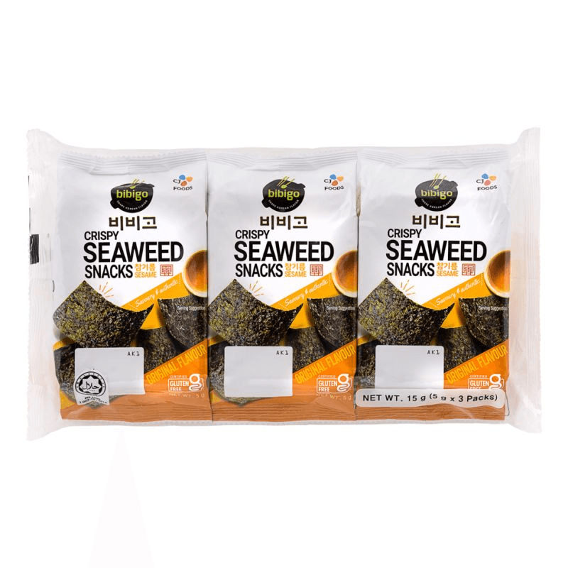 Chips d'algues croustillantes au sésame - BIBIGO - 15 g - Hello Asia