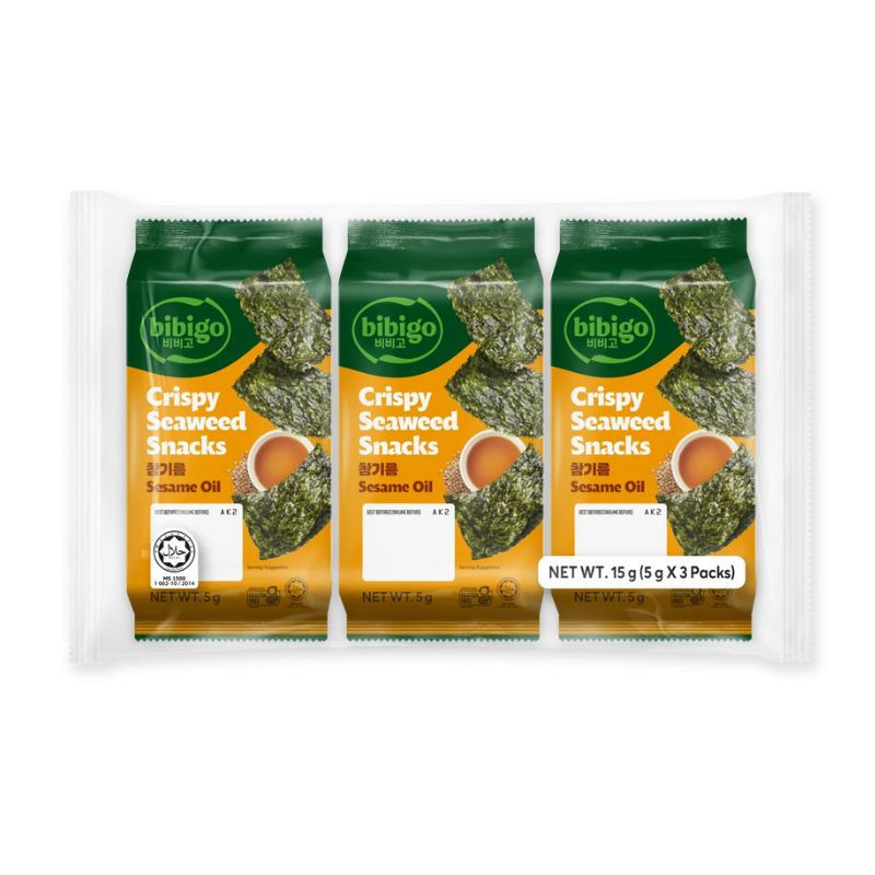Chips d'algues croustillantes au sésame - BIBIGO - 15 g