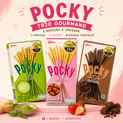Coffret Pocky 3 saveurs – GLICO