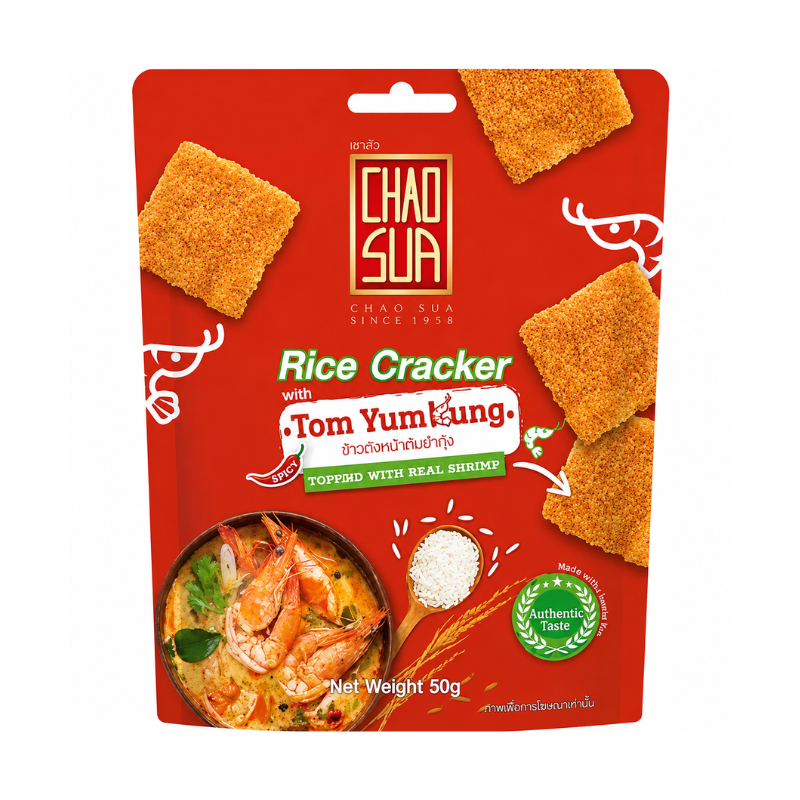 Crackers de riz saveur Tom Yum Kung - CHAOSUA - 50g