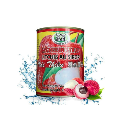 Litchis au sirop - DOUBLE PANDA - 567g - Hello Asia