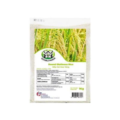 (Copy) Riz gluant rond Nep Hoa - DOUBLE PANDA - 1kg - Hello Asia