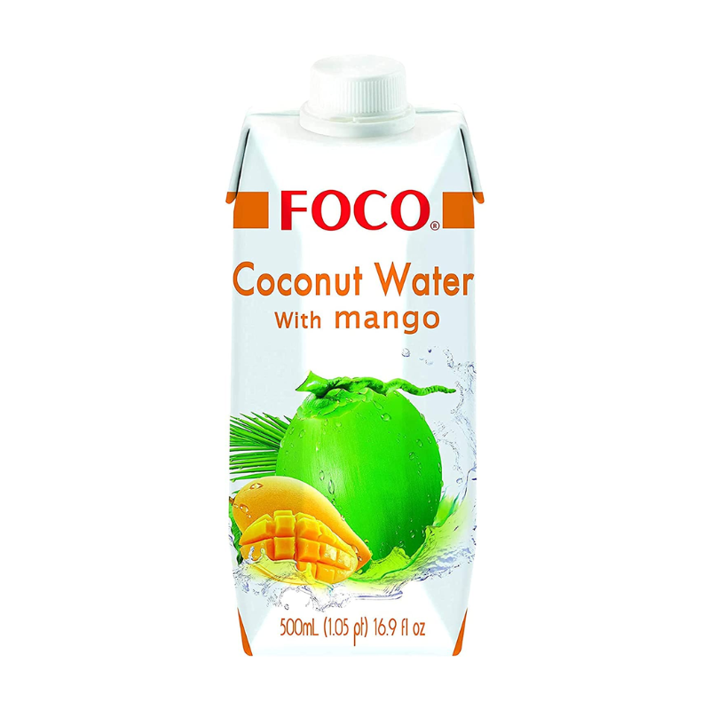 Eau De Jeune Noix De Coco Avec Mangue 5% - FOCO - 500ml