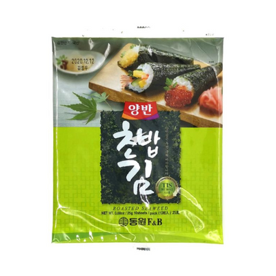 Feuilles d'algues (Nori) séchées pour sushi - DONGWON - 25g x 10 feuilles