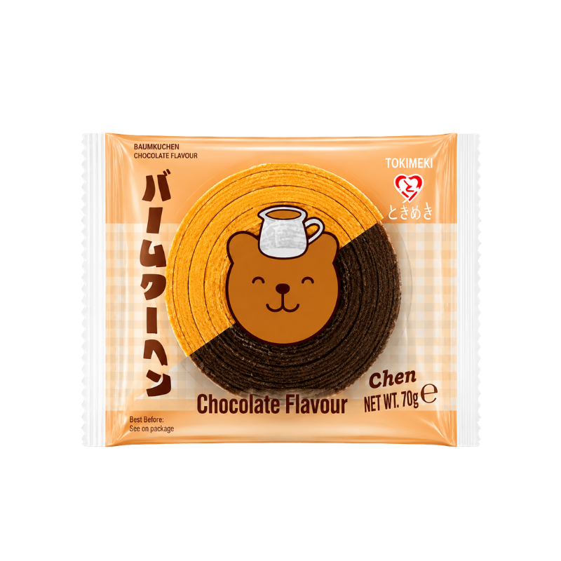 Gâteau Baumkuchen au chocolat - TOKIMEKI - 70g