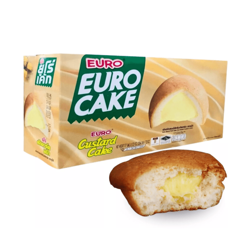 Gâteau moelleux jaune (E) Banh Trung - EURO - 12pcs x 17g - Hello Asia