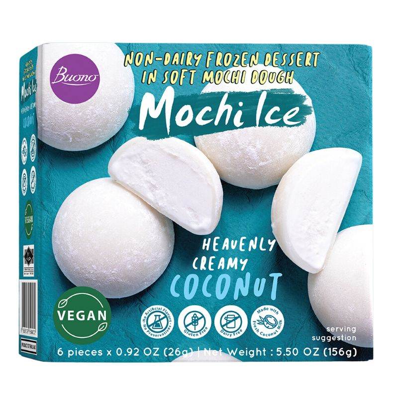 Glace Mochi à la Noix de Coco - BUONO - 156g - Hello Asia