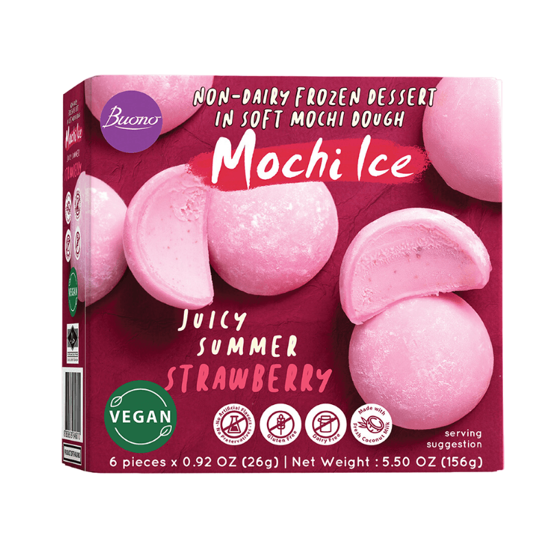 Glace mochi à la fraise - BUONO - 156g - Hello Asia
