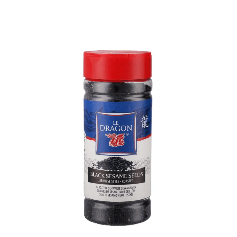 Graines de sésame noires, grillées, en saupoudreuse - LE DRAGON - 130g - Hello Asia