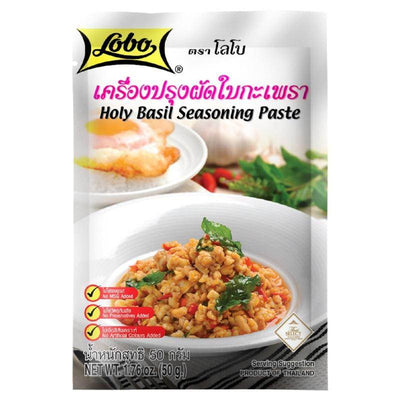 Holy Basil Seasoning Paste (pad kra pao) - Lobo - 50g - Hello Asia