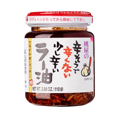 Huile pimentée à l’ail Taberu Rayu - MOMOYA - 110g