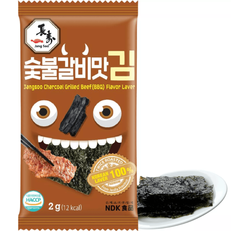 Feuilles de nori saveur bœuf grillé - JANGSOO - 2g - Hello Asia
