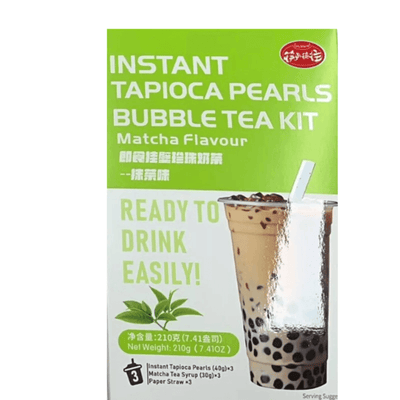 Kit Bubble Tea au matcha instantané - KLKW - 210g - Hello Asia