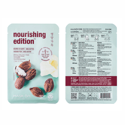 Masque en tissu pour le visage au beurre de karité - MASK ON - Hello Asia