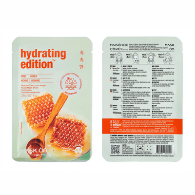 Masque facial en feuille au Miel, masque hydratant - Hello Asia