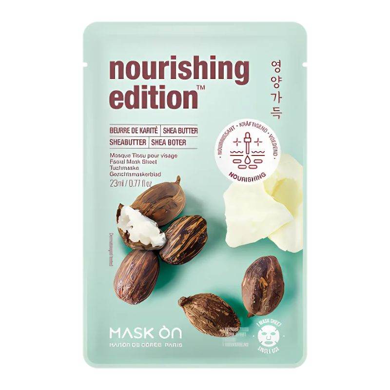 Masque en tissu pour le visage au beurre de karité - MASK ON - Hello Asia
