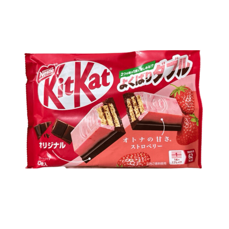 Mini Kit Kat à la Fraise et chocolat - NESTLE - 116g - Hello Asia
