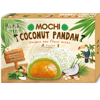 Mochi Coco Pandan Cacahuètes- BAMBOO HOUSE - 180g - Hello Asia