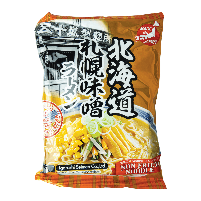 Nouilles instantanées Ramen (Miso Sapporo) - IGARASHI SEIMEN - 108g - Hello Asia