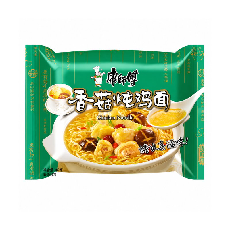 Nouilles instantanées saveur poulet et champignon - Master Kong - 101g