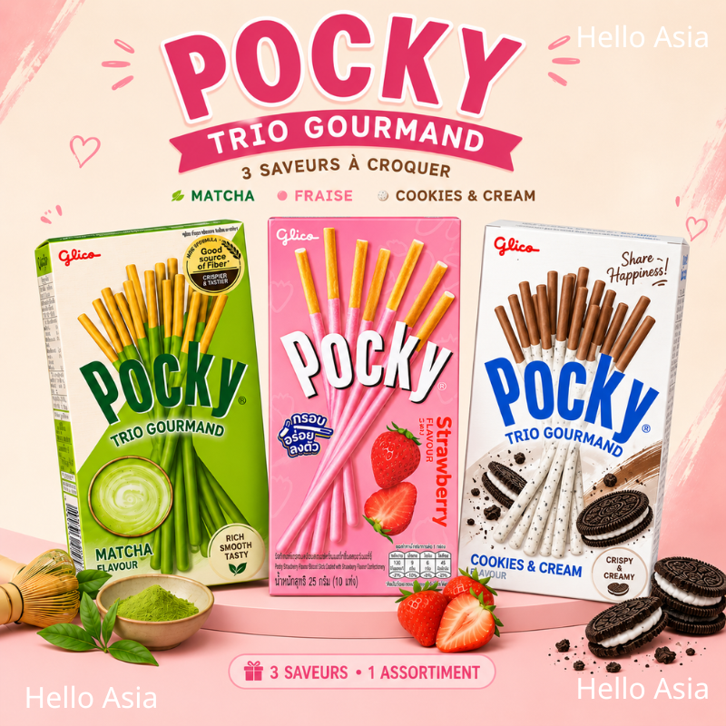 Pack Pocky 3 saveurs – GLICO