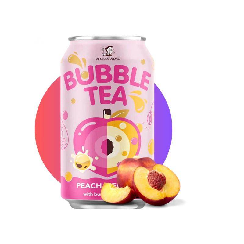 Bubble tea à la pêche - LADY BOBA - 320ml - Hello Asia