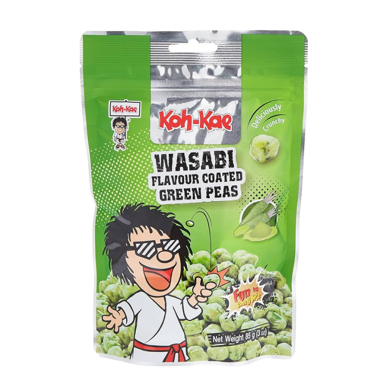Petits pois grillés aromatisés au wasabi - KOH KAE - 85g