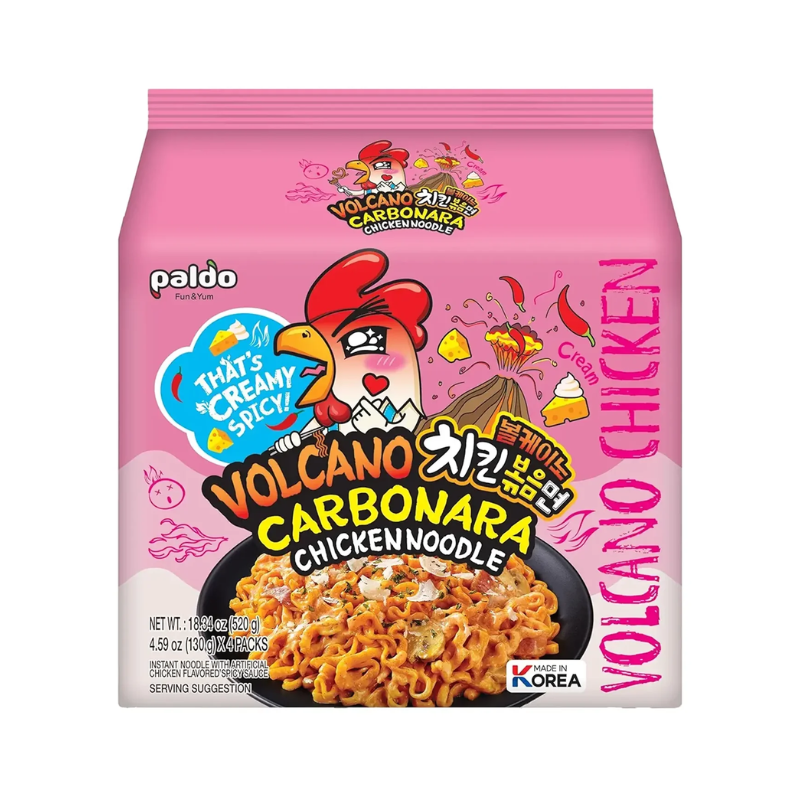 Noodles Pollo Volcano Carbonara - PALDO - 130 g