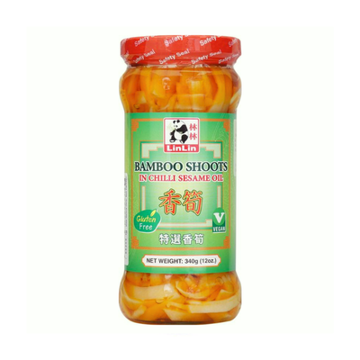 Pousses de bambou à l'huile de sésame et au piment - LIN LIN - 340g