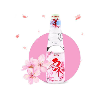 Ramune saveur cerise - HATA KOSEN - 200ml - Hello Asia